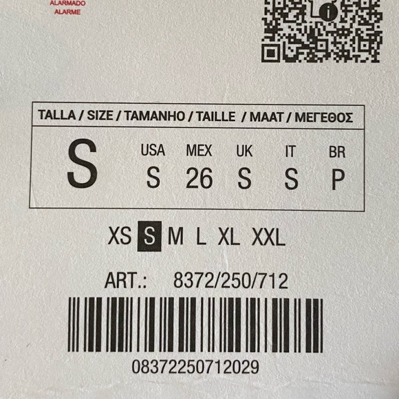 NWT. Zara Ecru Faux Shearling Collared Jacket. Size S. - Picture 9 of 12